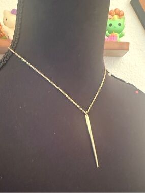 Love Lori Michelle Gold Spike Pendant Necklace